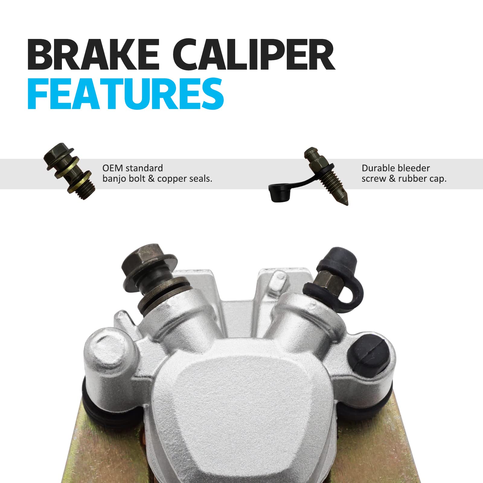 Amazon.com: M MATI Rear Brake Caliper Assembly for Suzuki Vinson